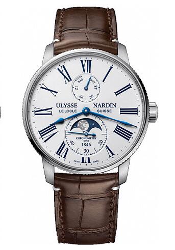 Review Best Ulysse Nardin Marine Torpilleur Moonphase 42mm 1193-310LE-0A-175/1B watches sale